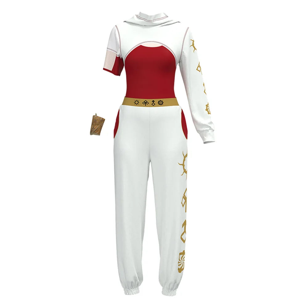 Disney Zombies 4 Costume for Victor Nova Addison 3D Print Polyester Role Play Clothing for Kids Teens Halloween Performance Suit