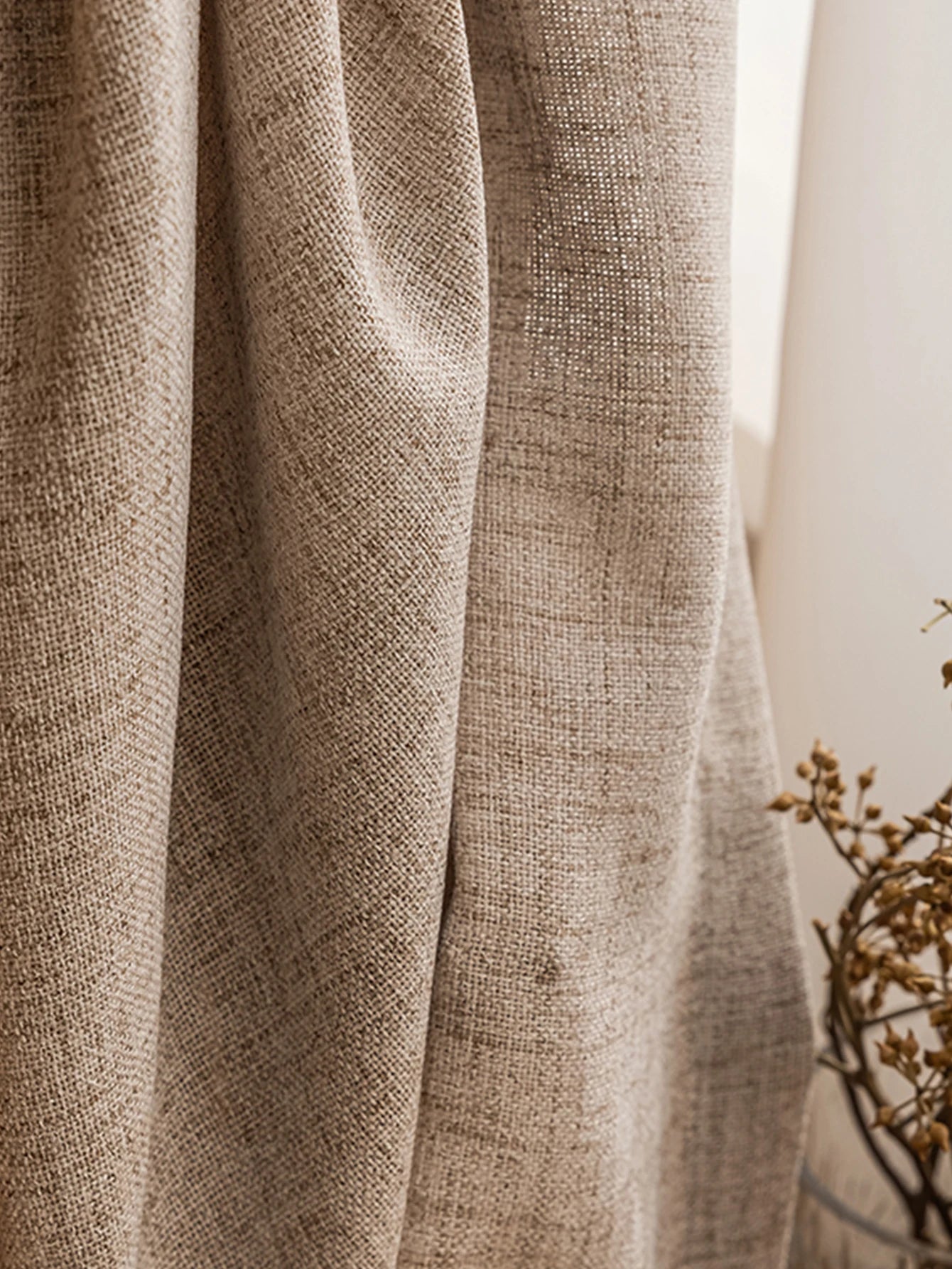 Factory Supply Natural Linen Japanese Koreanstyle Curtain LivingRoom Bedroom Transparent Finished Gauze Sheer Drape Home Window