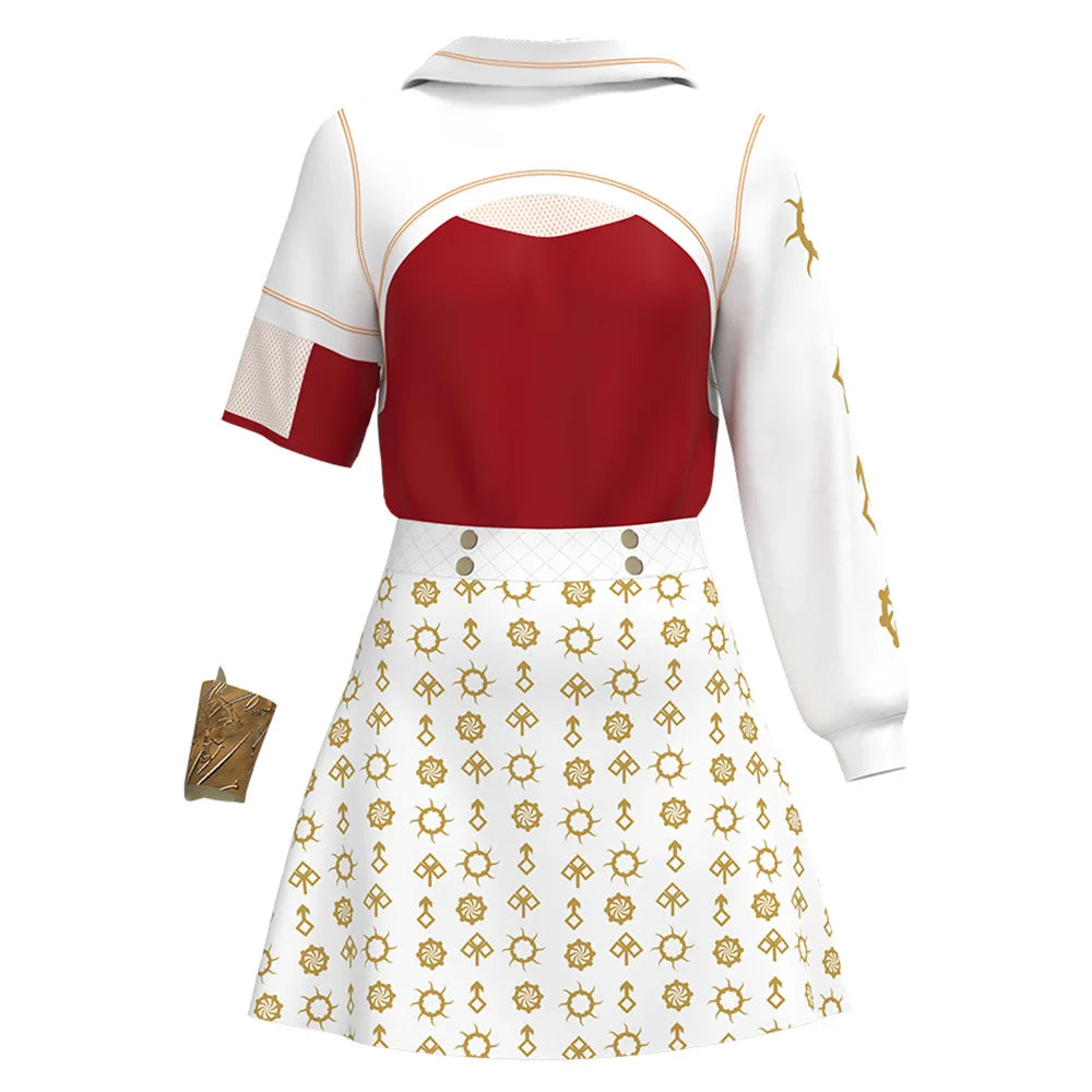 Disney Zombies 4 Costume for Victor Nova Addison 3D Print Polyester Role Play Clothing for Kids Teens Halloween Performance Suit