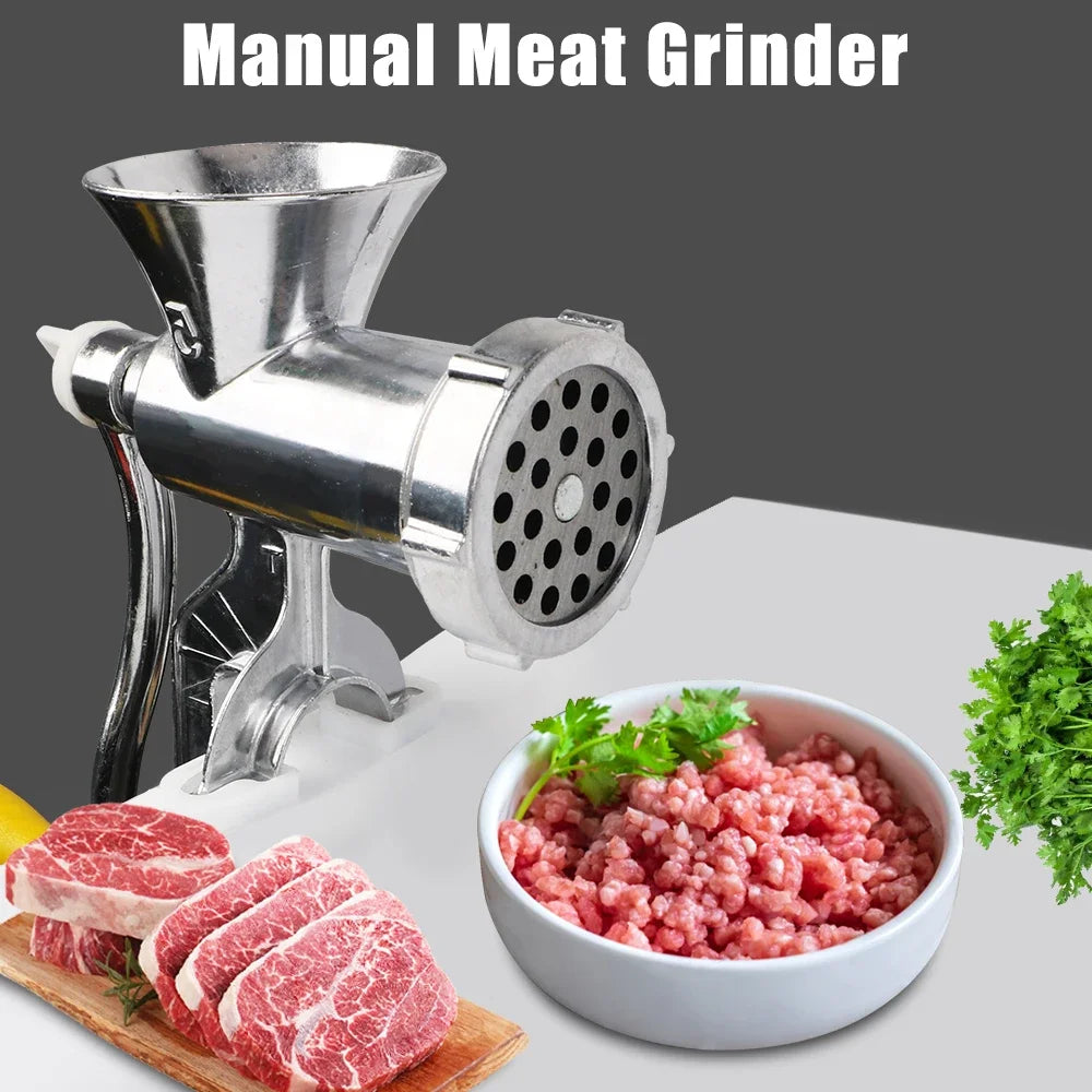 Vegetable Chopper Sausage Stuffer Kitchen Tool Food Processor Household Grinder Manual Meat Grinder Multifunction Handheld