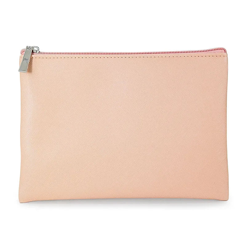 Customized Name PU Cosmetic Bag Large Capacity Three-Piece Set Women's Storage Bag Portable Lipstick Waterproof Wash Bag