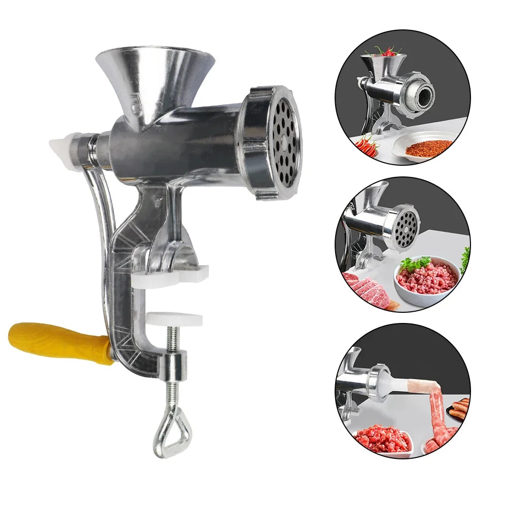 Vegetable Chopper Sausage Stuffer Kitchen Tool Food Processor Household Grinder Manual Meat Grinder Multifunction Handheld