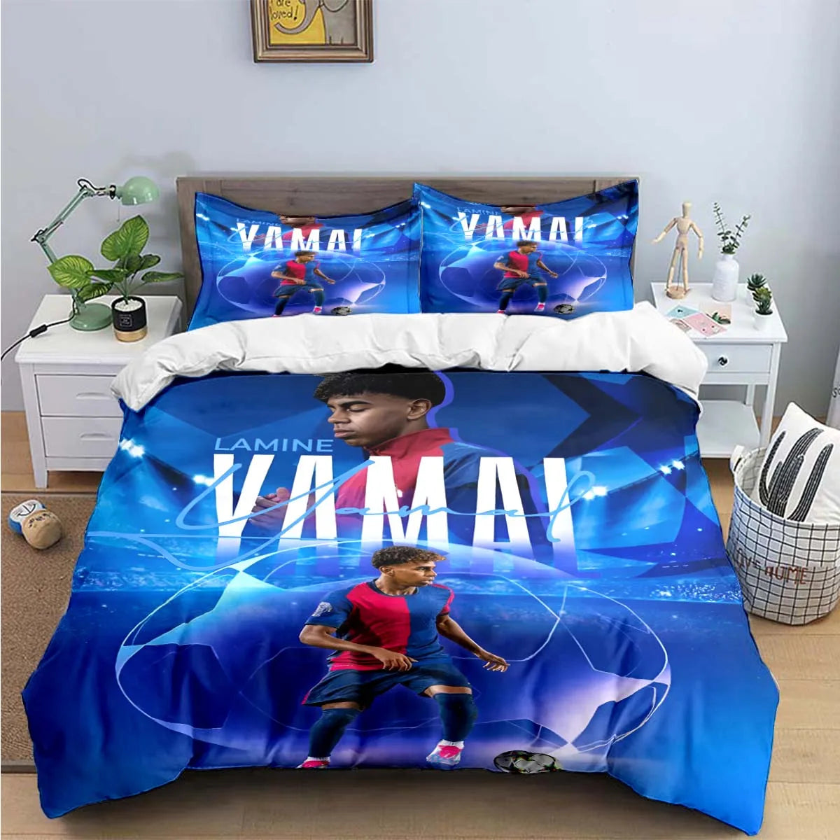 Spain Football Cenozoic Star L-Lamine Y-Yamal Bedding Sets Bed Supplies Set Duvet Cover Bed Comforter Set Bedding Set Gift