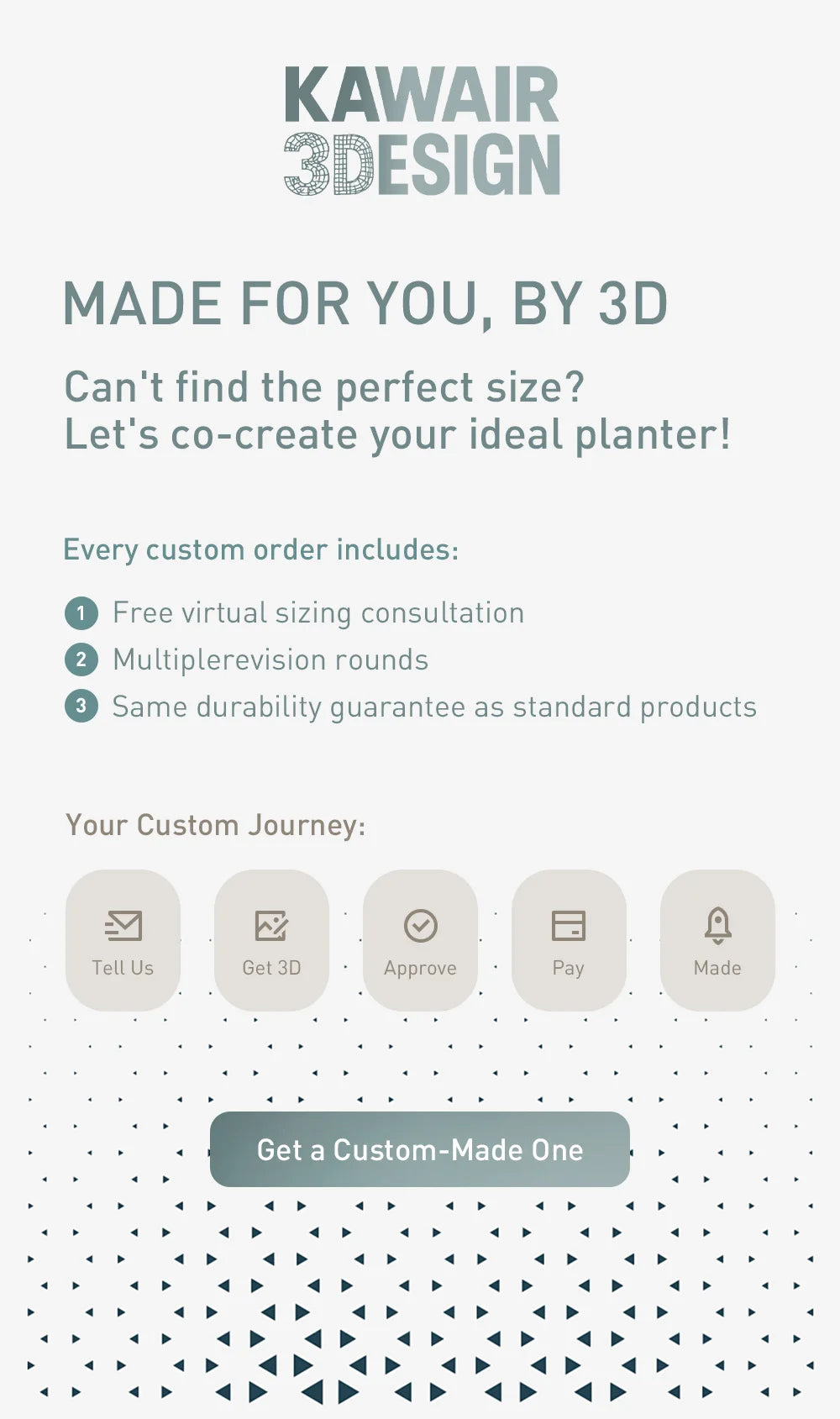 3D Printed Biodegradable Irregular Geometry Flower Pot - Textured Linear bonsai pots for Home Decoration & Gift (Eco-Friendly)
