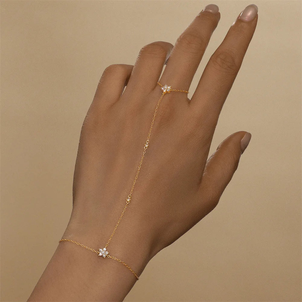 OEVAS 5A Zircon Bracelets for Women S925 Sterling Silver Lab diamonds Bracelets fashion Ring Chain Wholesale Jewelry Gift