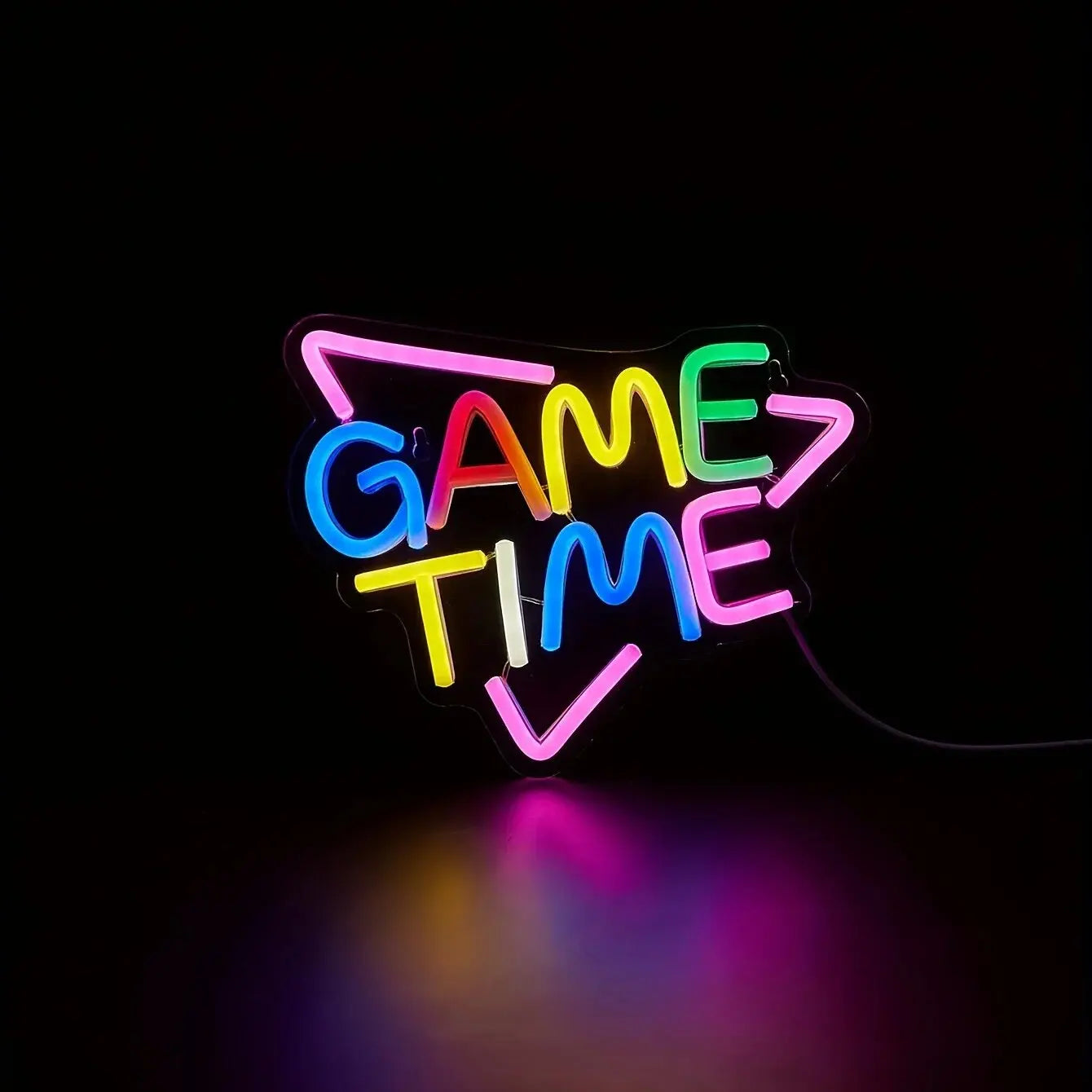 Gamepad Shaped LED Neon Sign for Gamer Room Decor, Gaming Neon Sign for Boys Room Wall Decor, USB Powered Gamer Gifts for Teens