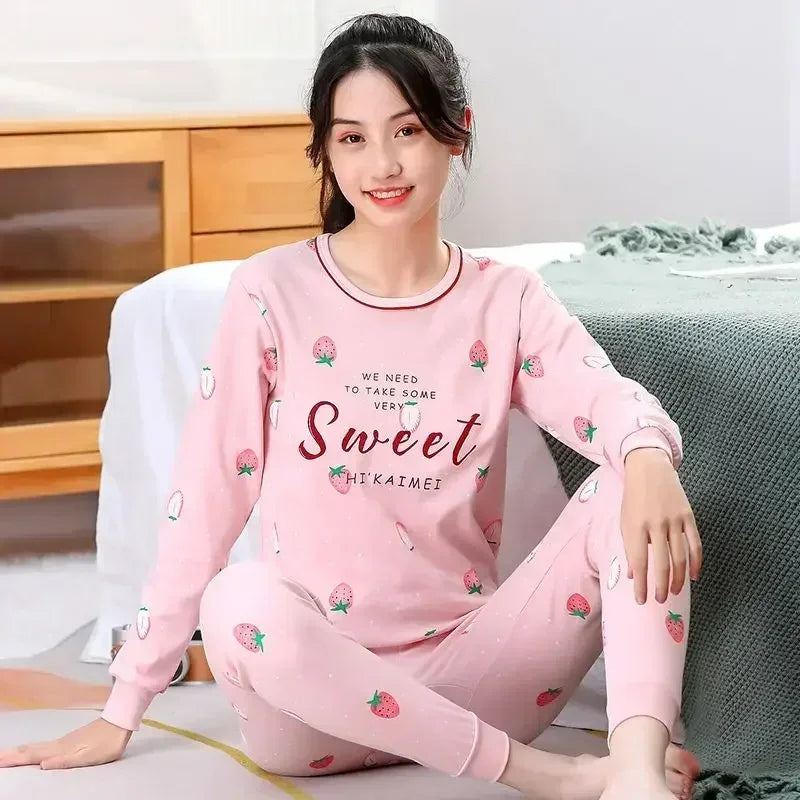 Teenager Boys Animal Cat Pajamas Children's Sleepwear for 12 14 16 Years Kids Pyjamas Cartoon Homewear Cotton Girls Pijamas Suit