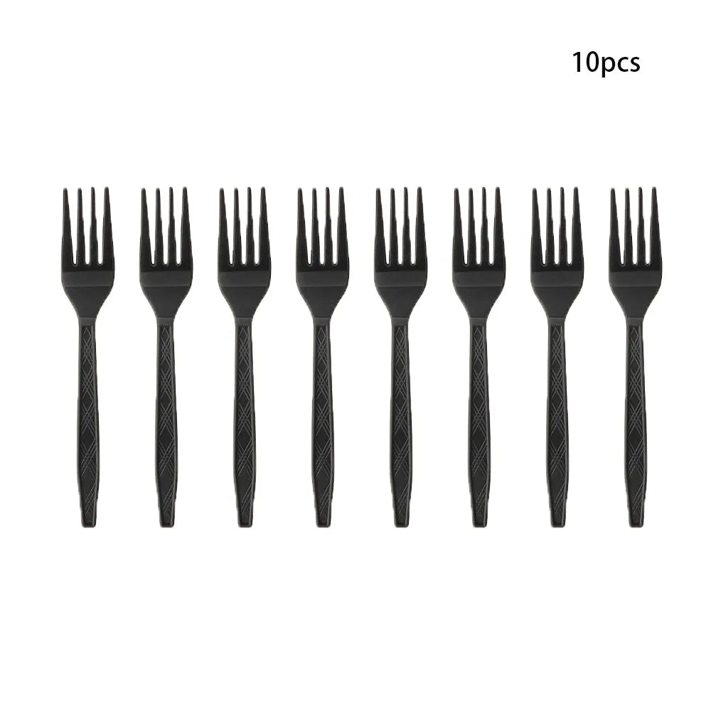 Simple Black Birthday Party Decoration Single theme Boda 20 piece Disposable Tableware Set Plates Cups Papers Tablecloth