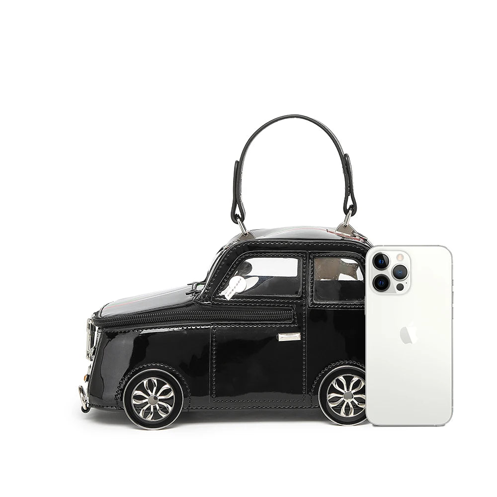 2025 New Cute Cartoon Car Shaped Handbag Ladies Creative 3D Personality Bag Fashionable Ladies Tote Bag