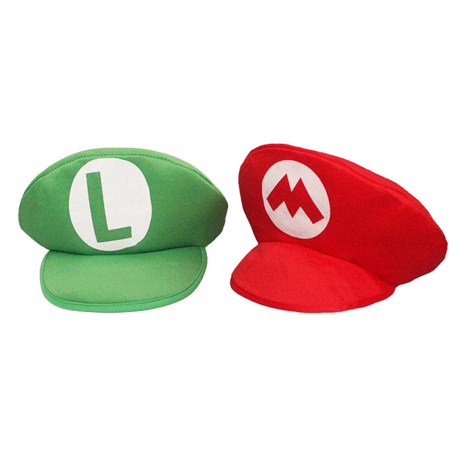 Mario Bros. Luigi Animation Cosplay Classic Hat Game Anime Figure Halloween Costume Unisex Kids Adults Baseball Cap Party Gift