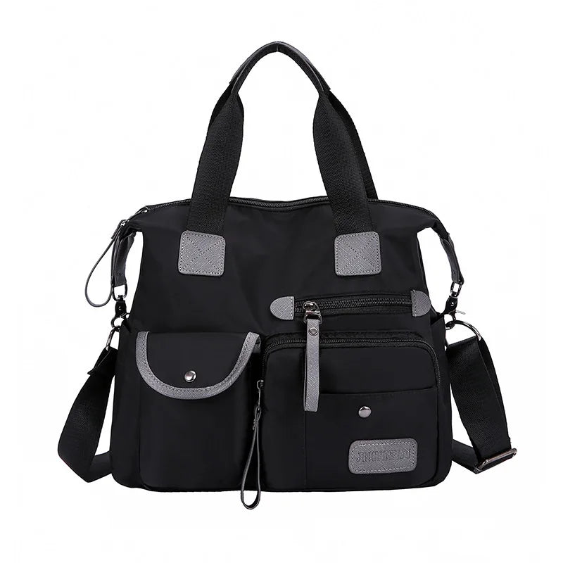 Nylon Women Shoulder Bag Fashion Handbags Waterproof Crossbody Bag Large Capacity Multifunctional Tote Travel Messenger