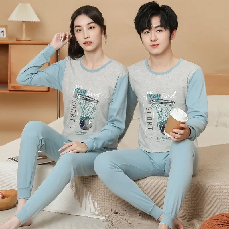 Teenager Boys Animal Cat Pajamas Children's Sleepwear for 12 14 16 Years Kids Pyjamas Cartoon Homewear Cotton Girls Pijamas Suit