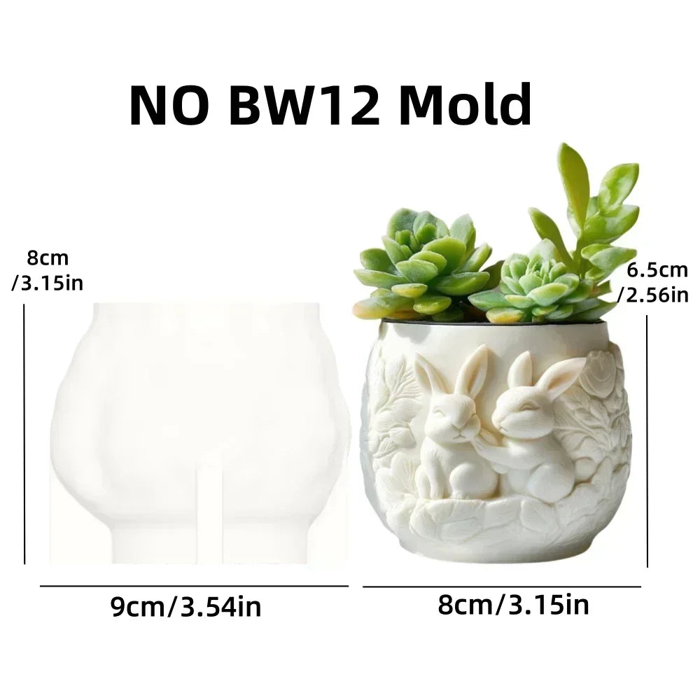 Mountain relief succulent plant flowerpot resin silicone mold mountain stream flowing water storage box candle cup gypsum molds