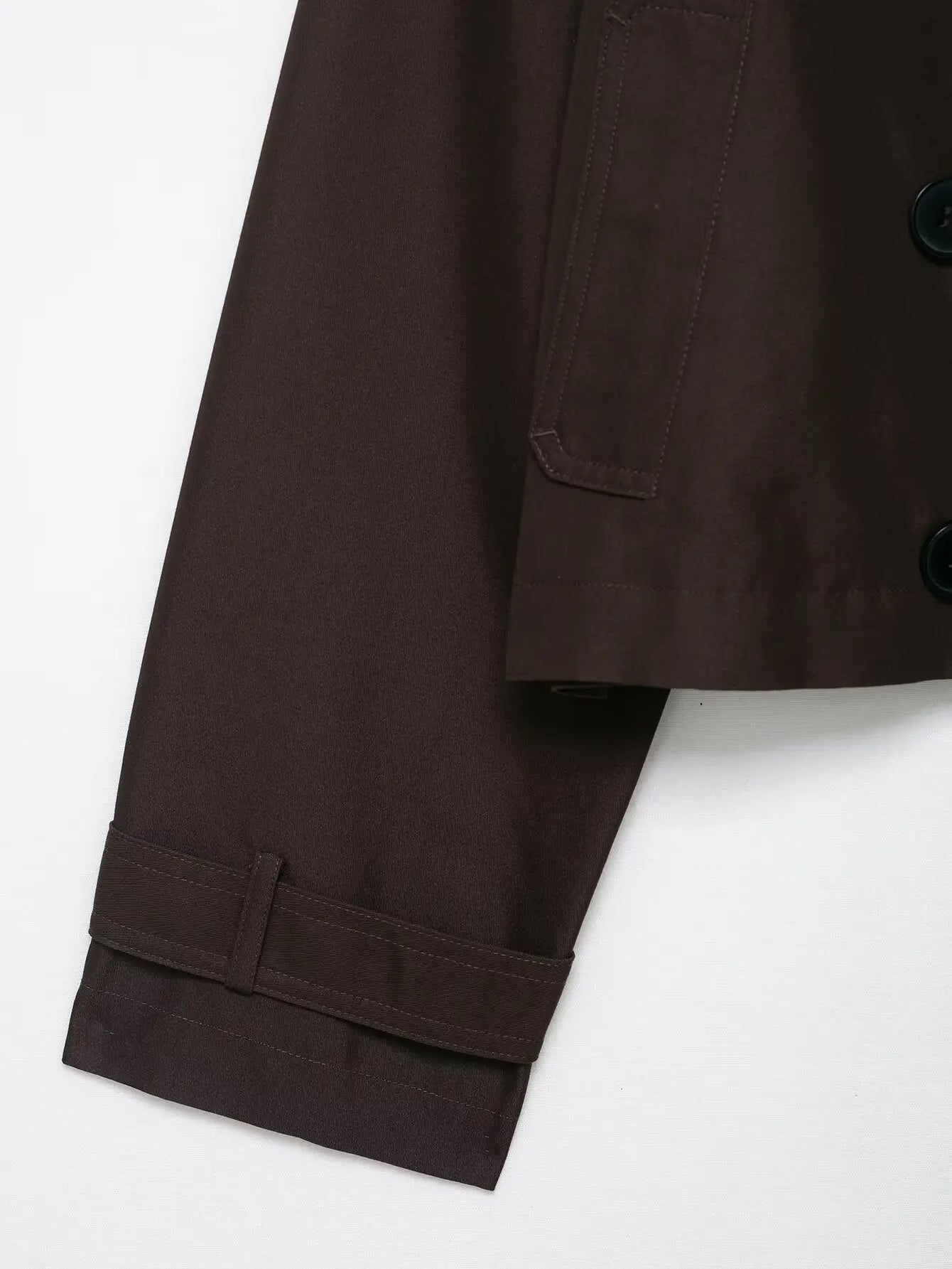 BSAY Fashion Versatile Collar Minimally Double breasted Women's Autumn New Collection 2025 Classic Long Short Windbreaker Coat