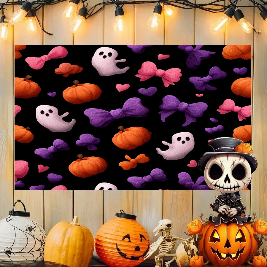 Halloween Pumpkin Art Background Cloth Hanging Cloth Bedroom Bedside Decorative Wall Cloth Rental Dormitory Tapestry