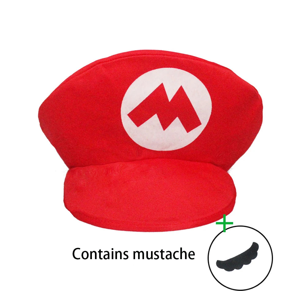 Mario Bros. Luigi Animation Cosplay Classic Hat Game Anime Figure Halloween Costume Unisex Kids Adults Baseball Cap Party Gift