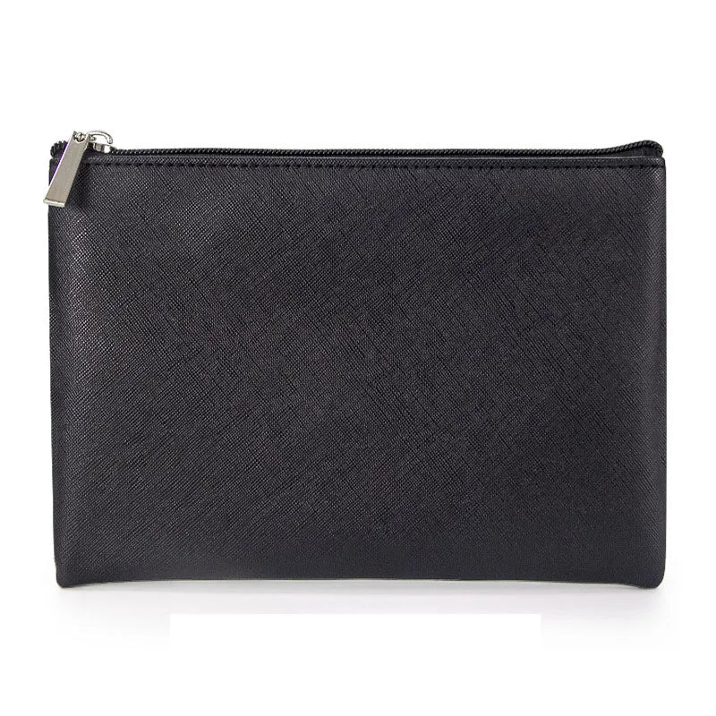 Customized Name PU Cosmetic Bag Large Capacity Three-Piece Set Women's Storage Bag Portable Lipstick Waterproof Wash Bag