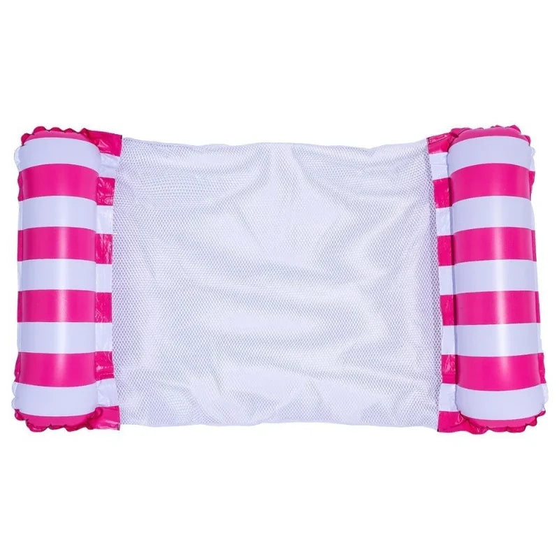 Portable Floating Mattress Quick-Inflate Lounger for Pool Beach All-Ages Summer Water Relaxation Beach Sunbathing Adult Swim Toy