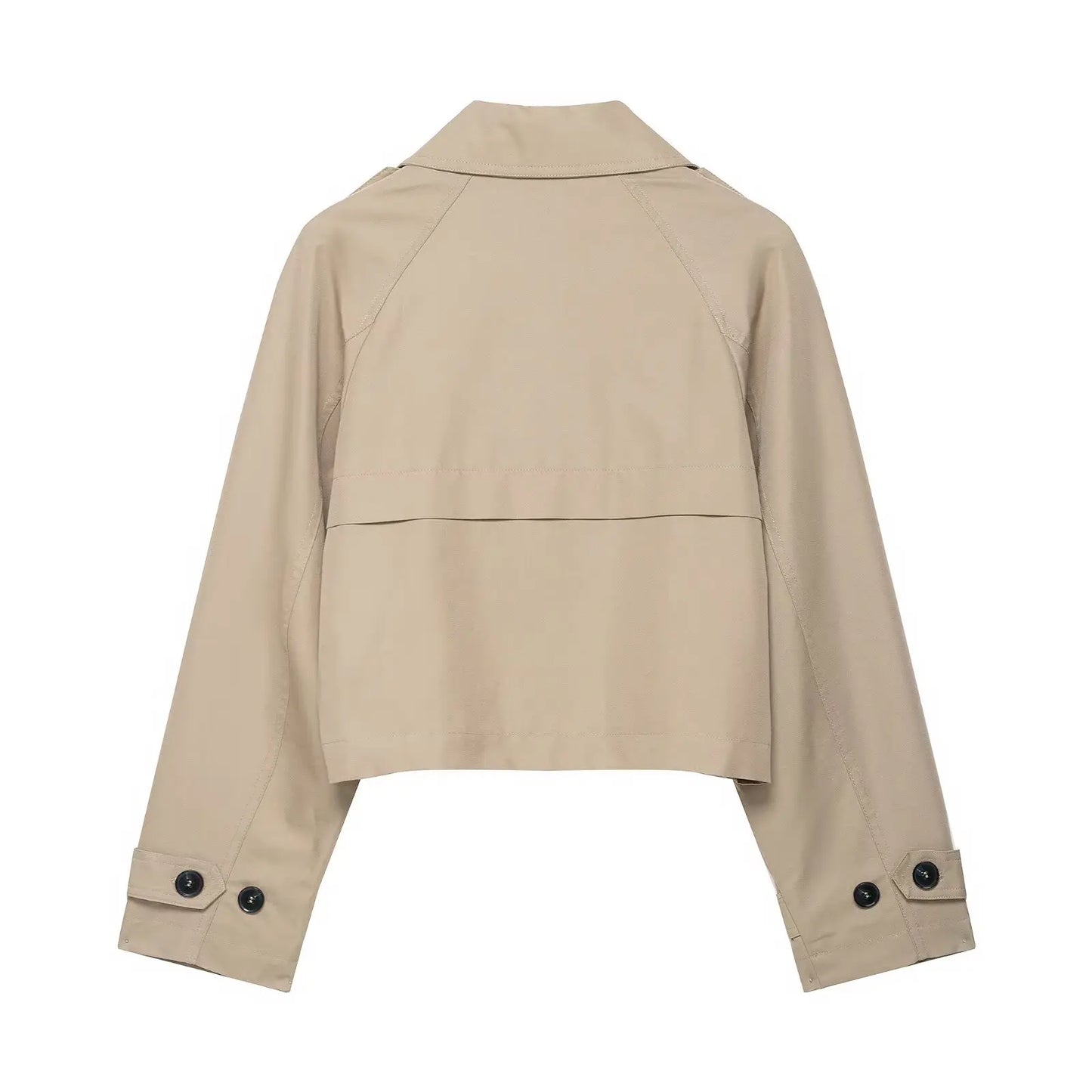 BSAY Fashion Versatile Collar Minimally Double breasted Women's Autumn New Collection 2025 Classic Long Short Windbreaker Coat