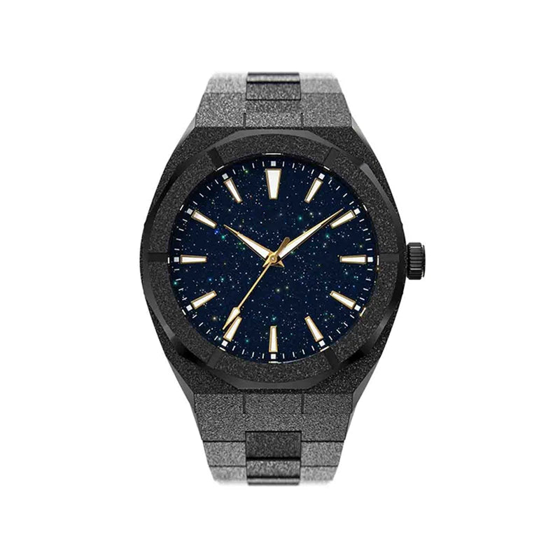 5ATM Waterproof All Stainless Steel Luminous Hands Jewerly Frosted Relogios Masculino Man Quartz Watch