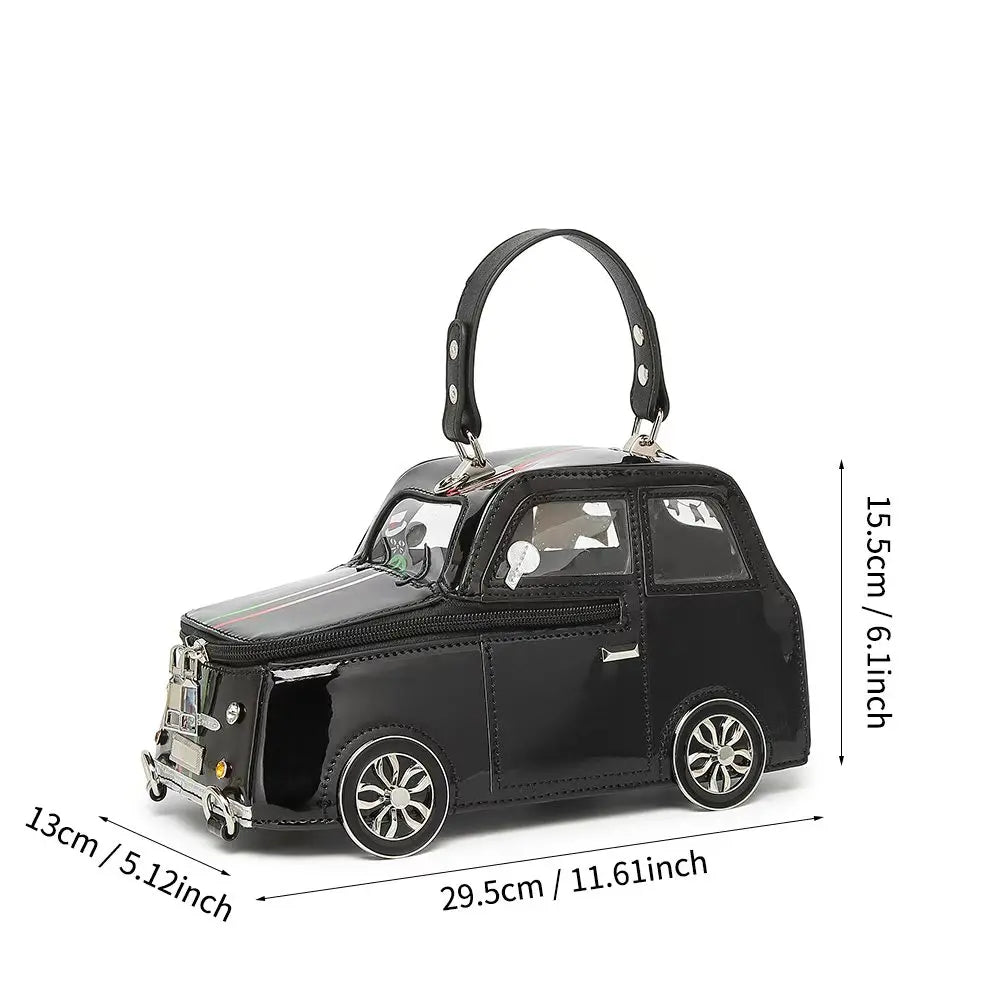 2025 New Cute Cartoon Car Shaped Handbag Ladies Creative 3D Personality Bag Fashionable Ladies Tote Bag