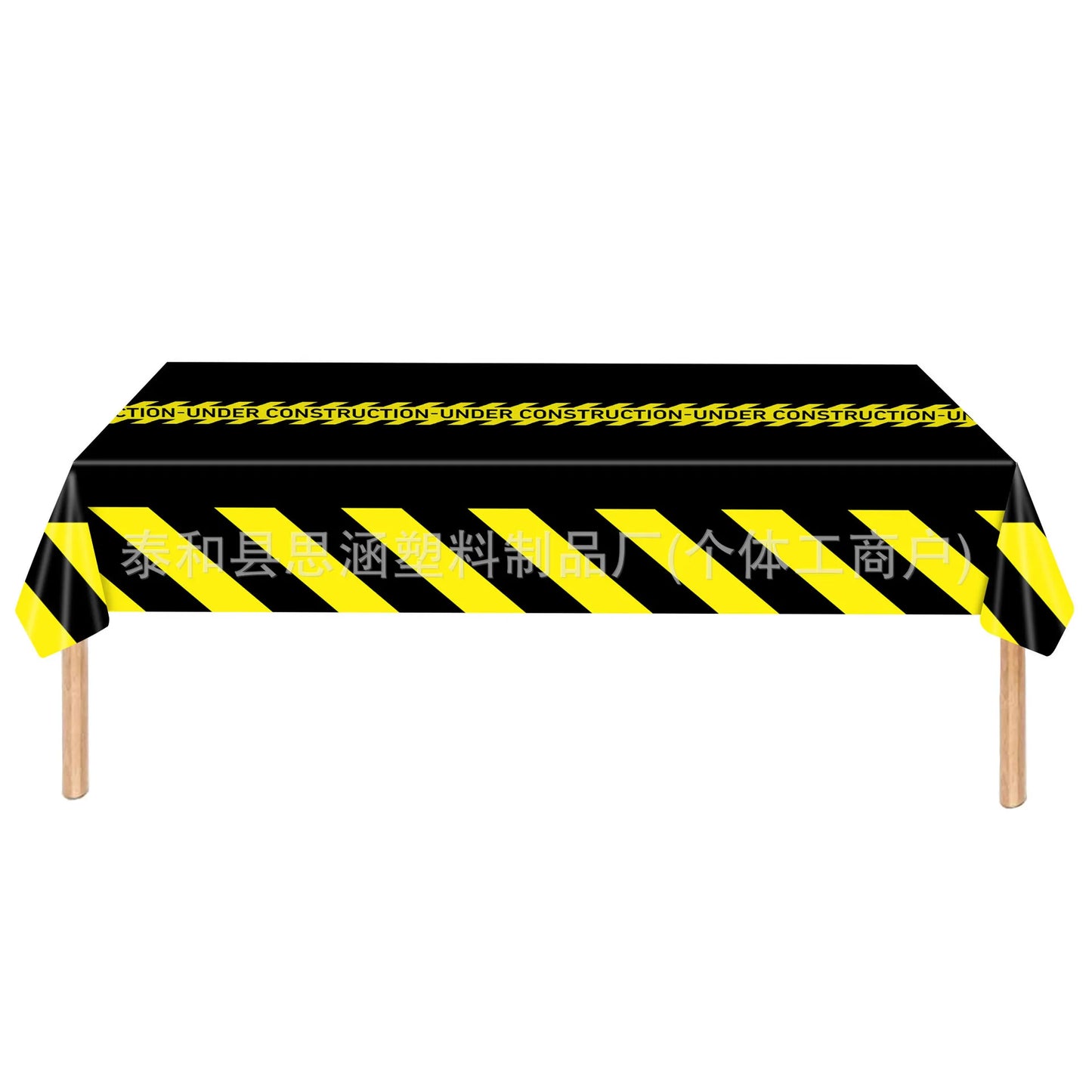 construction truck party tablecloth table runner Engineering excavator theme table cover boy construction birthday party decor