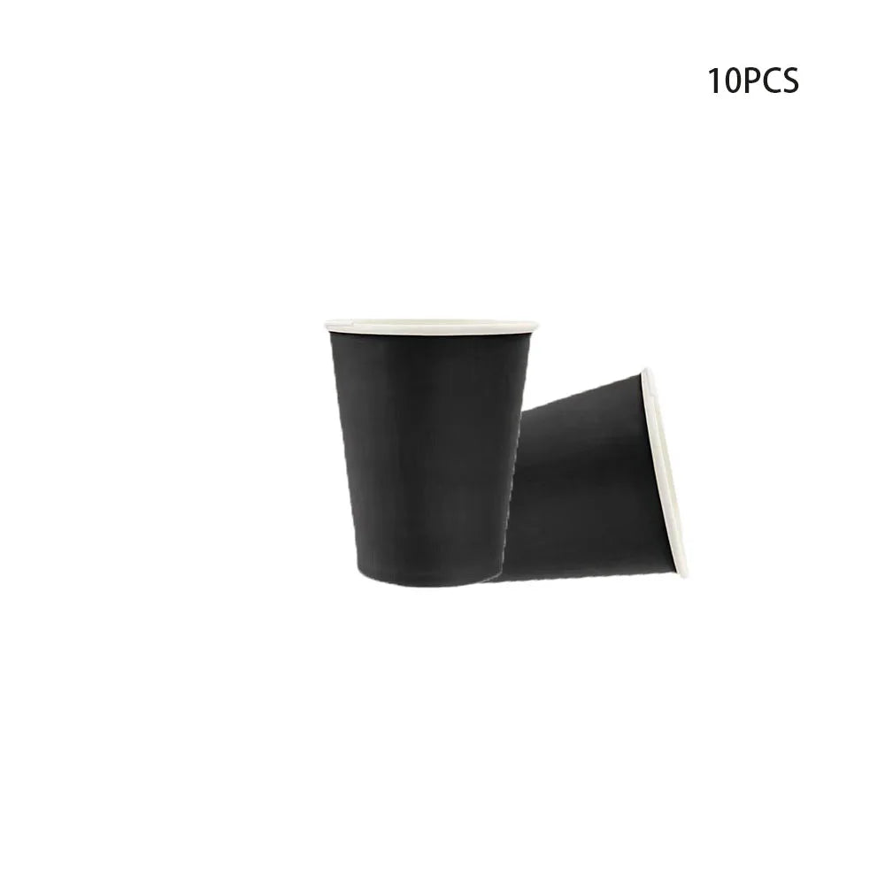 Simple Black Birthday Party Decoration Single theme Boda 20 piece Disposable Tableware Set Plates Cups Papers Tablecloth