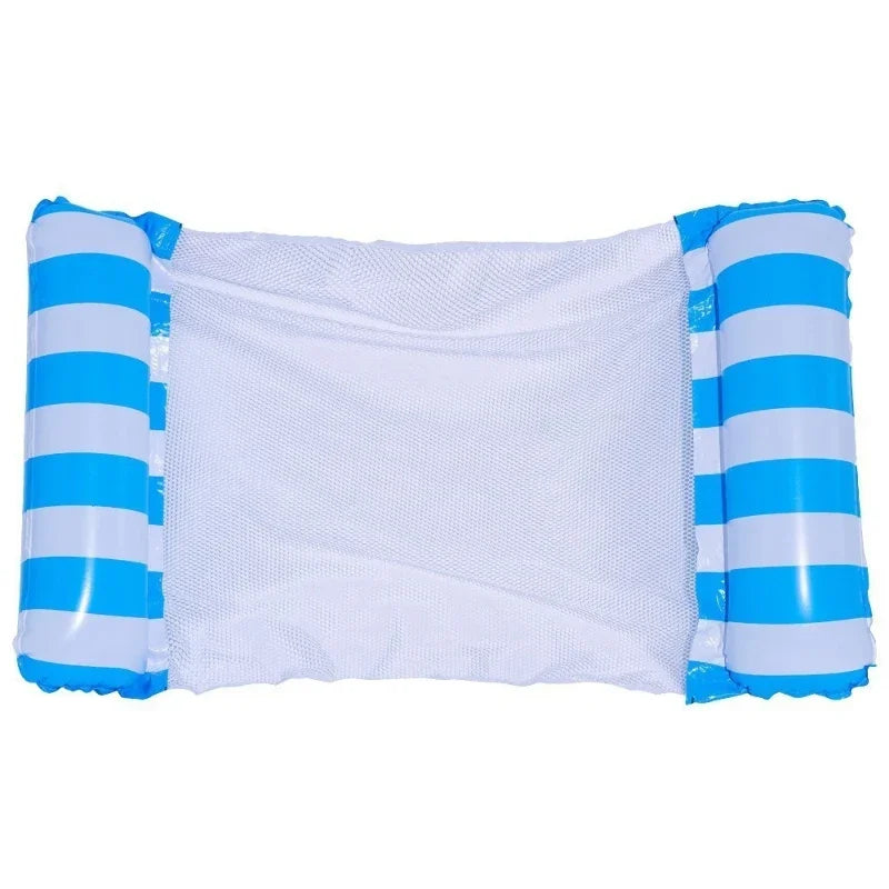 Portable Floating Mattress Quick-Inflate Lounger for Pool Beach All-Ages Summer Water Relaxation Beach Sunbathing Adult Swim Toy