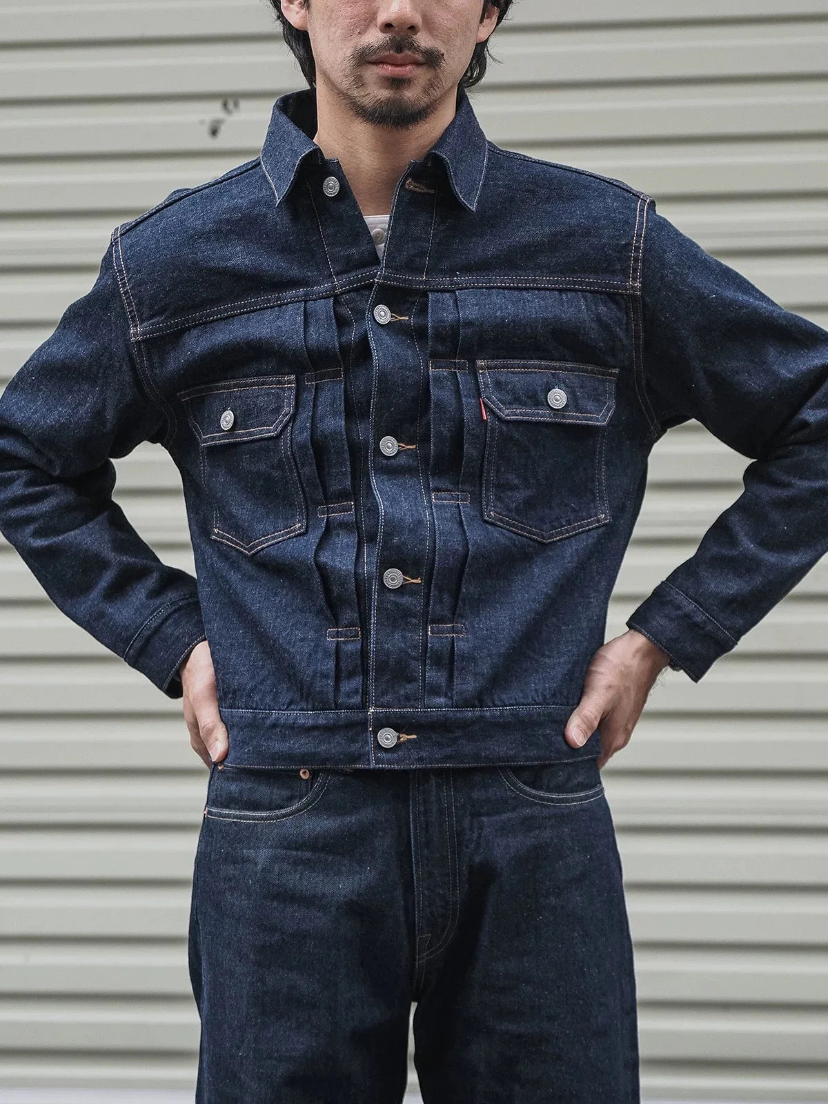Rugged Bronson 1952 Blanket Lined Type 2 Selvedge Denim Jacket Sanforized 817XX Men's Jean Outerwear 517XX
