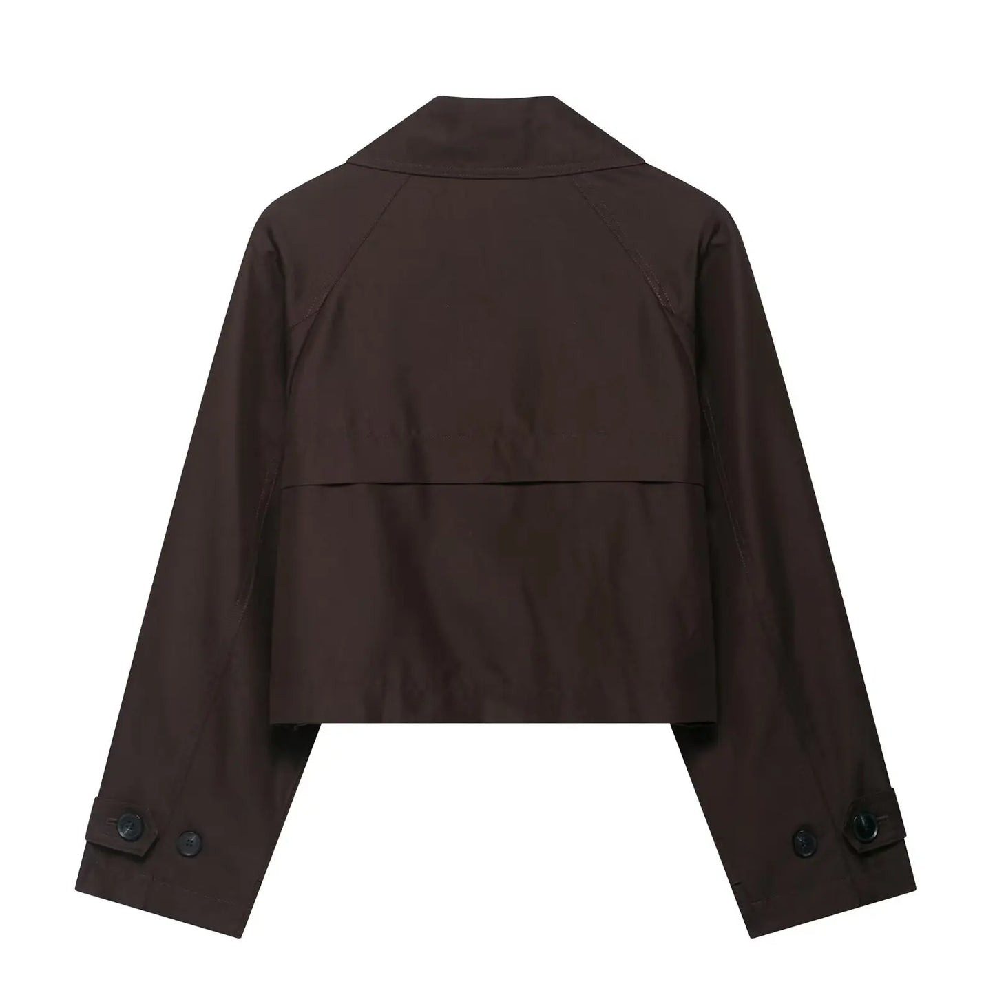 BSAY Fashion Versatile Collar Minimally Double breasted Women's Autumn New Collection 2025 Classic Long Short Windbreaker Coat