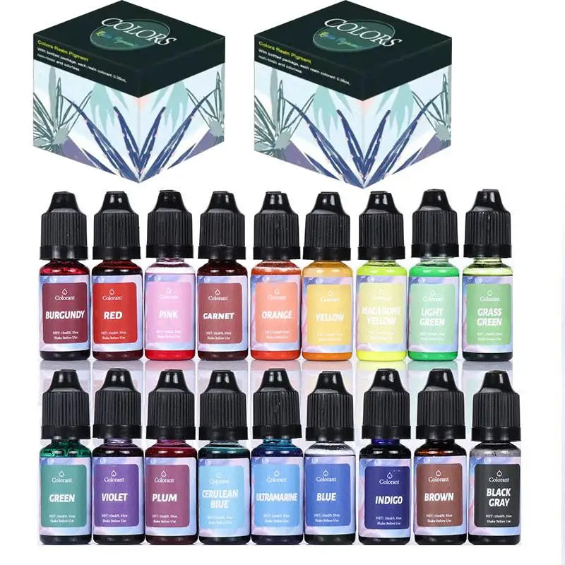 Candle Dyes Kit Liquid Colorant Pigment Set DIY Candle Making Supplies Aromatherapy Soap Soy Wax Dye Candle Mold Coloring