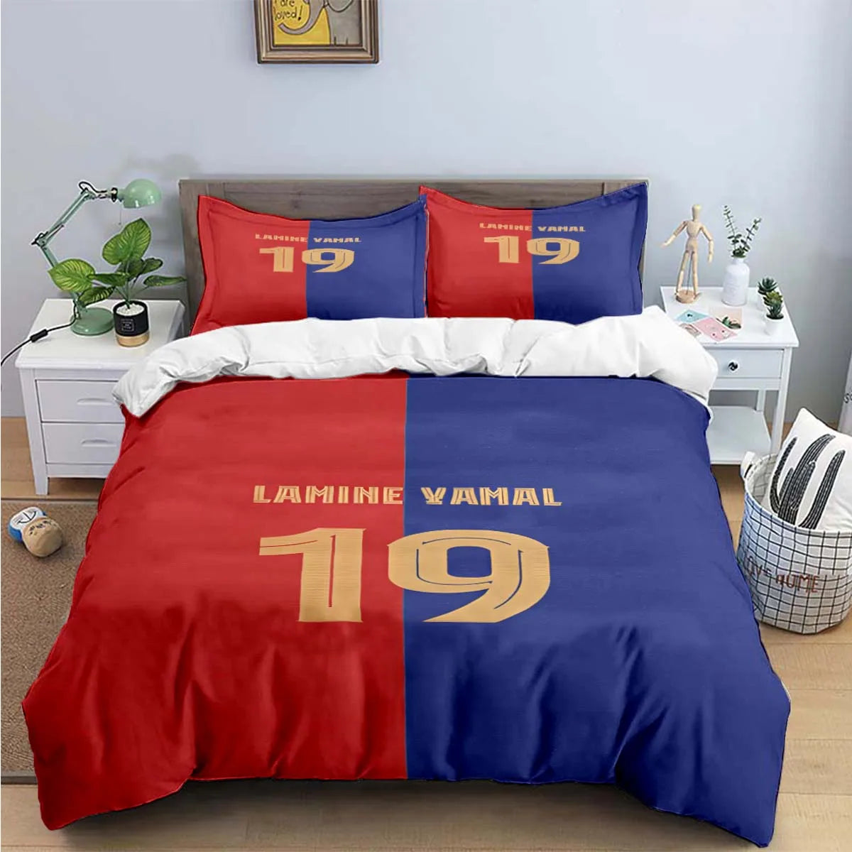 Spain Football Cenozoic Star L-Lamine Y-Yamal Bedding Sets Bed Supplies Set Duvet Cover Bed Comforter Set Bedding Set Gift