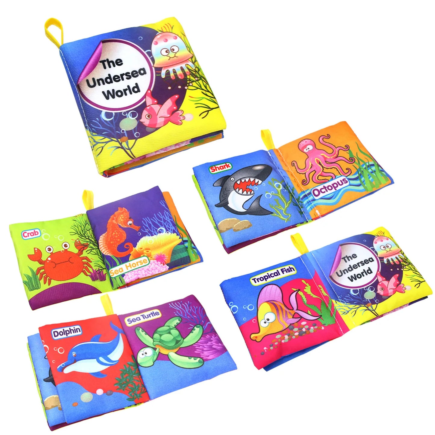 Baby Soft Cloth Book 0-36M Early Learning Toy Parent-child Interactive Montessori Puppet Educational Toy for Boy Girl Kids Gift