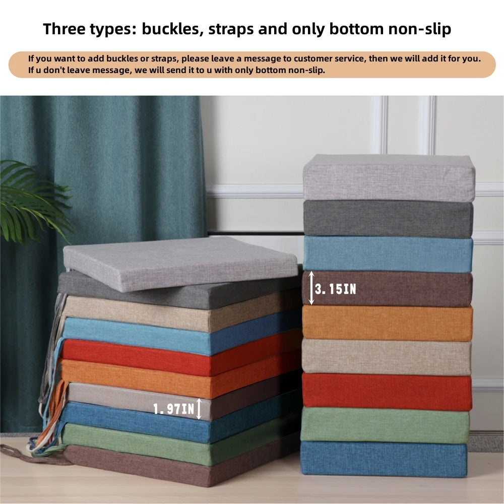 Custom Size Long Bench Cushions Thickened Cushion Pads Decorative Cushions for Sofas/Chairs/Bay Window Seats/Garden Loungers