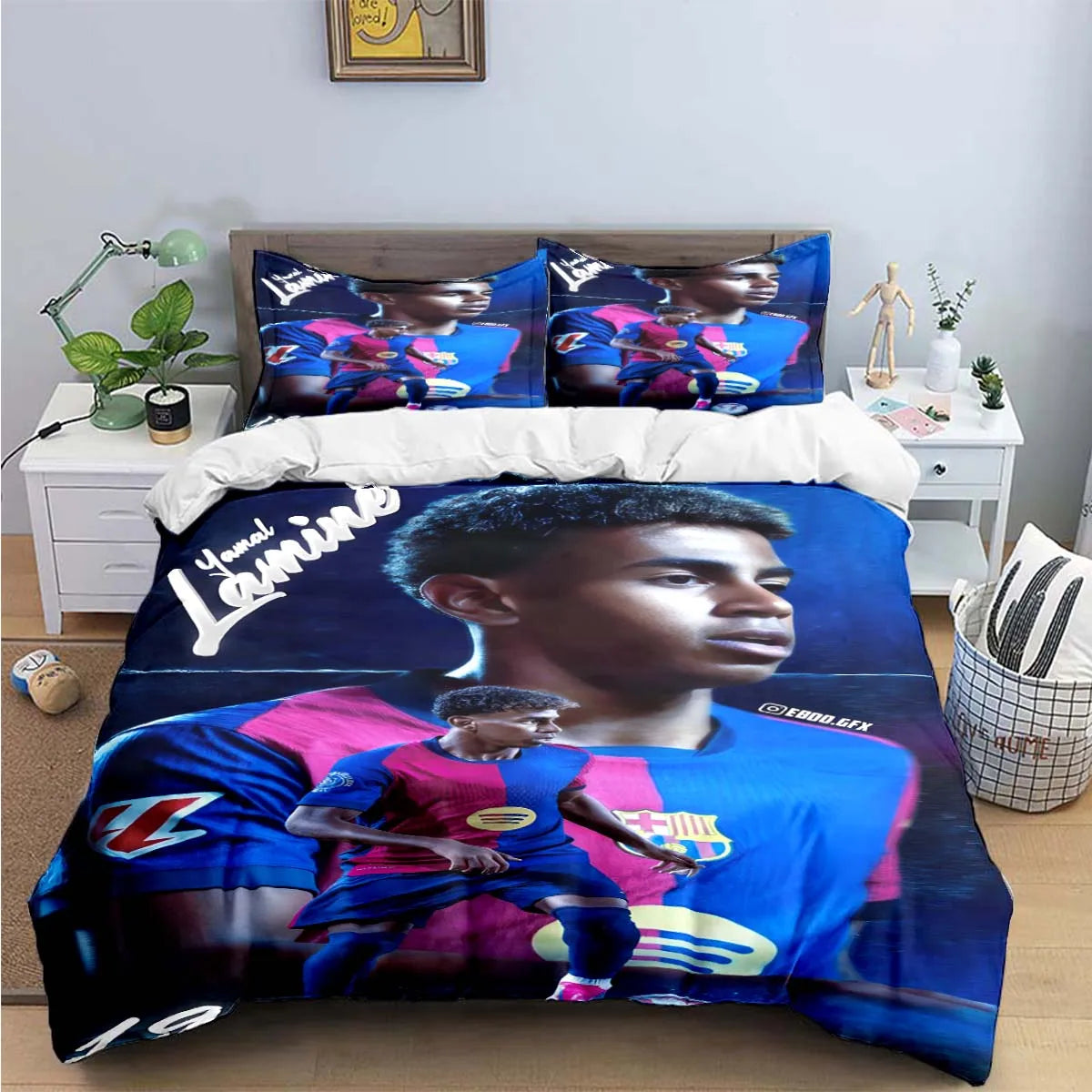 Spain Football Cenozoic Star L-Lamine Y-Yamal Bedding Sets Bed Supplies Set Duvet Cover Bed Comforter Set Bedding Set Gift