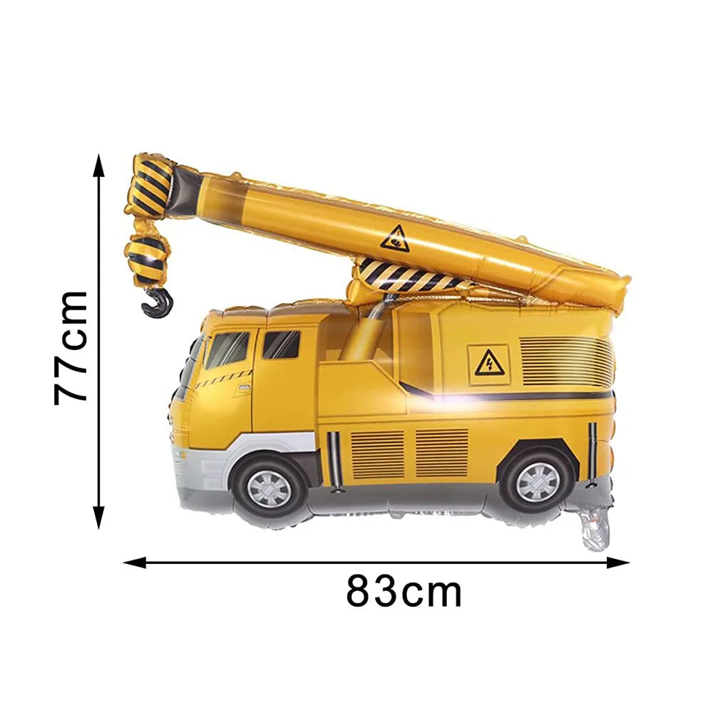 construction truck party tablecloth table runner Engineering excavator theme table cover boy construction birthday party decor
