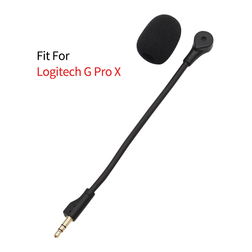 Replacement 3.5mm Microphone for Logitech G Pro X Headphones E-Sports Game Headset Mic for Steelseies Headphones
