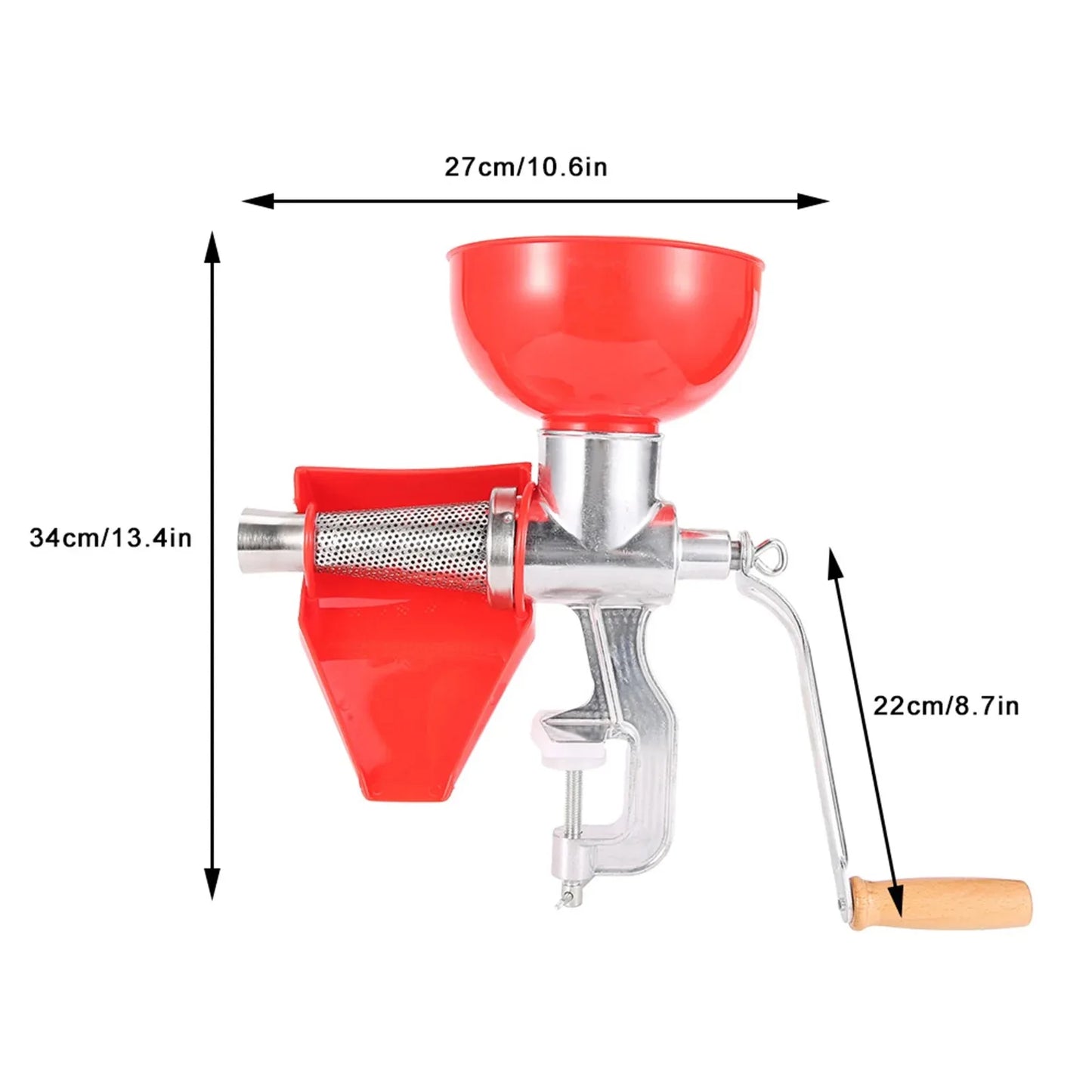 Manual Juicer FP-5 Tomato Sauce Maker Hand Crank Fruit Press for Citrus Lemon Orange Aluminum Extractor