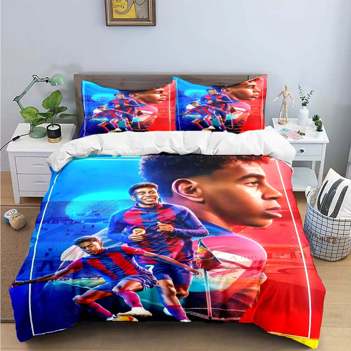 Spain Football Cenozoic Star L-Lamine Y-Yamal Bedding Sets Bed Supplies Set Duvet Cover Bed Comforter Set Bedding Set Gift