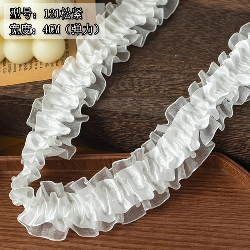 2Meters White Wedding Dresses Lace For Diy Sewing Ribbons Trimming Needlework Sewing Supplies Apparel Decor Handmade Material