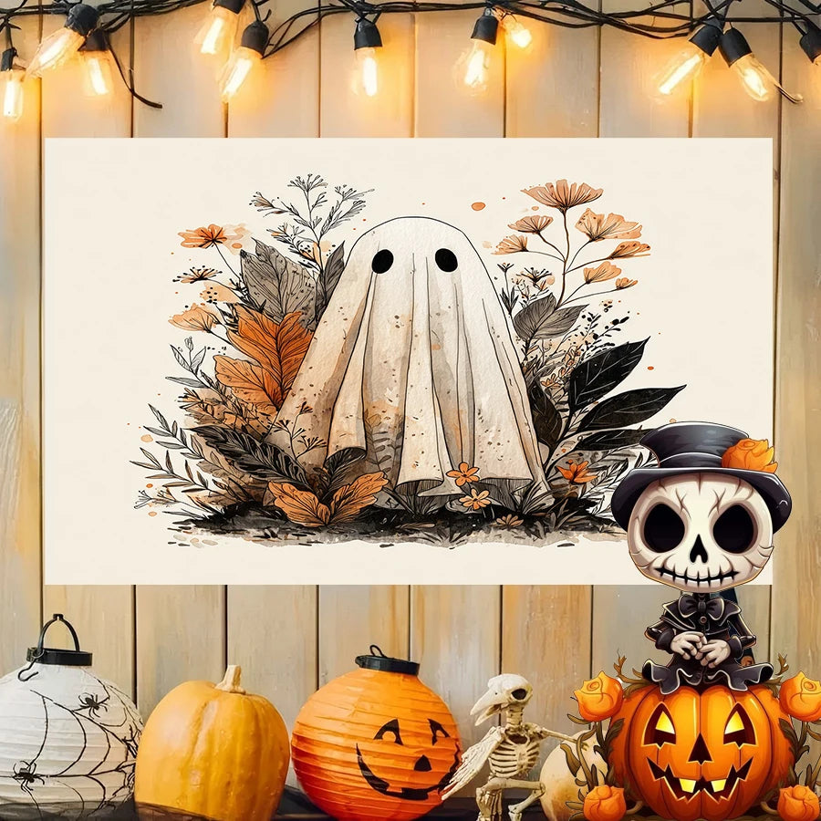 Halloween Pumpkin Art Background Cloth Hanging Cloth Bedroom Bedside Decorative Wall Cloth Rental Dormitory Tapestry