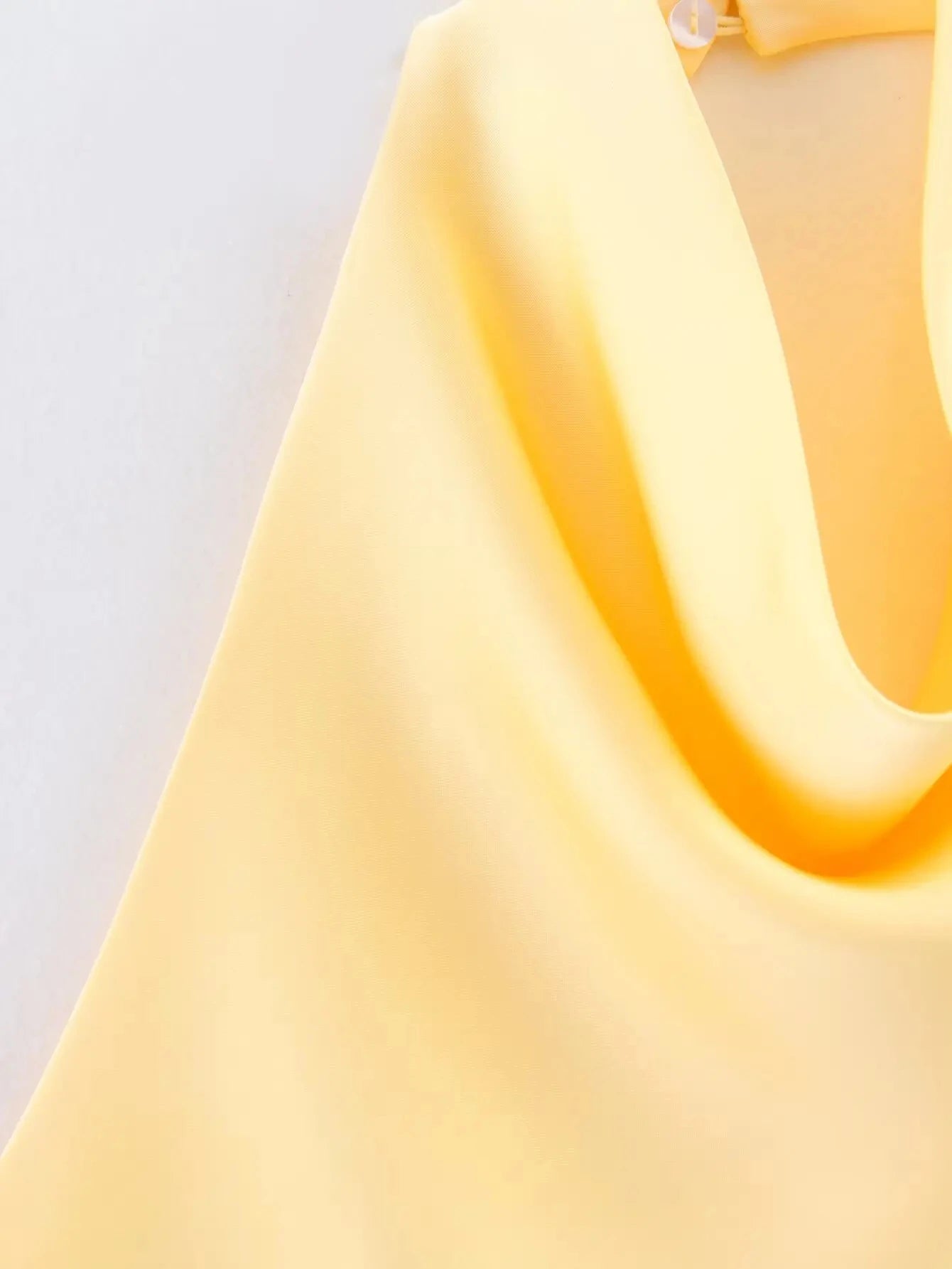 HH 2025 Summer Women's Sexy Solid Color Halter Neck Top Retro Backless Buttons Women's Slim Body New Fashion Streetwear Y2K