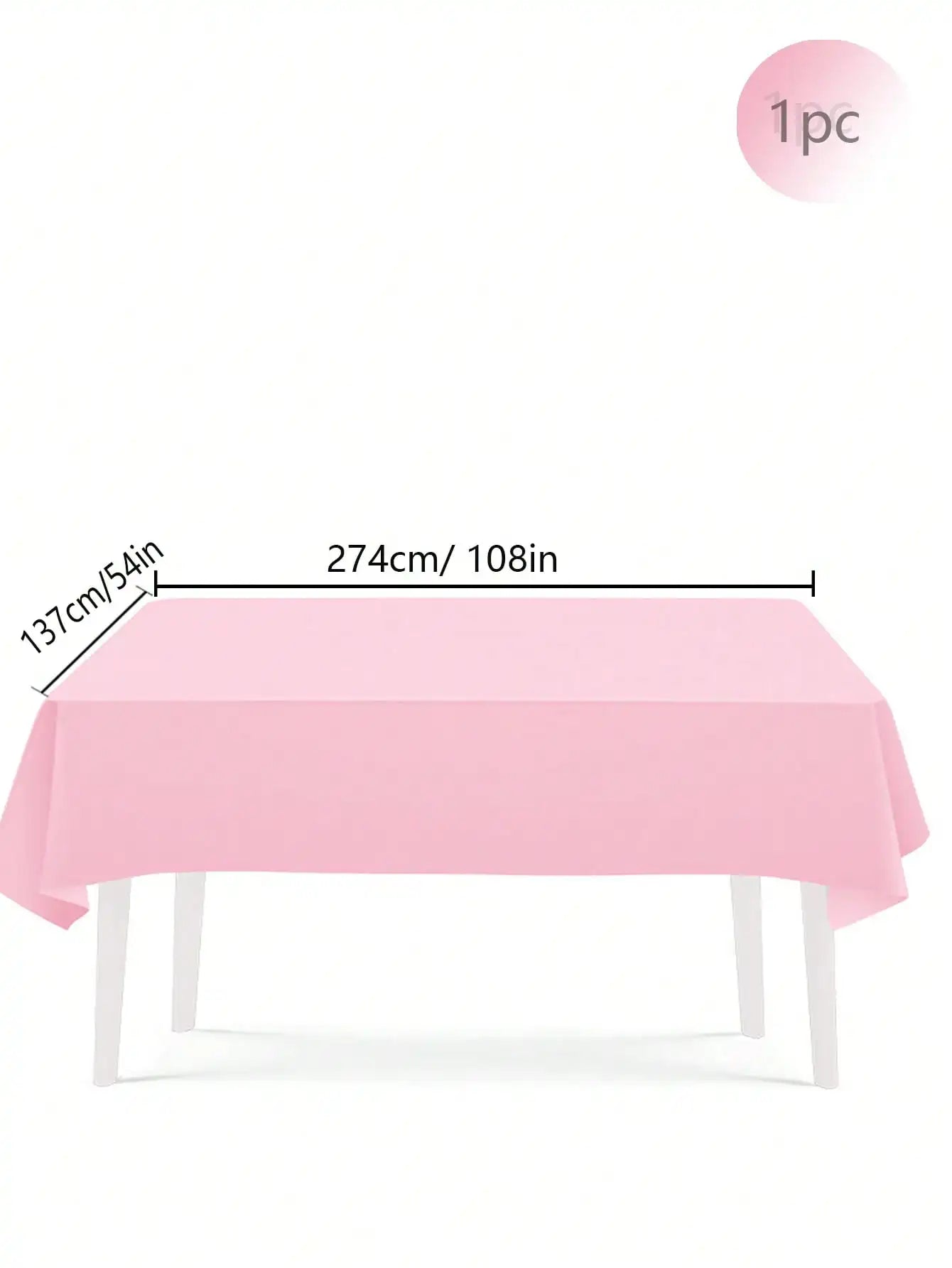Pink Party Supplies Set Include Paper Plastic Spoons Forks Knives 9/7 Inch Disposable Dinner Dessert Plates