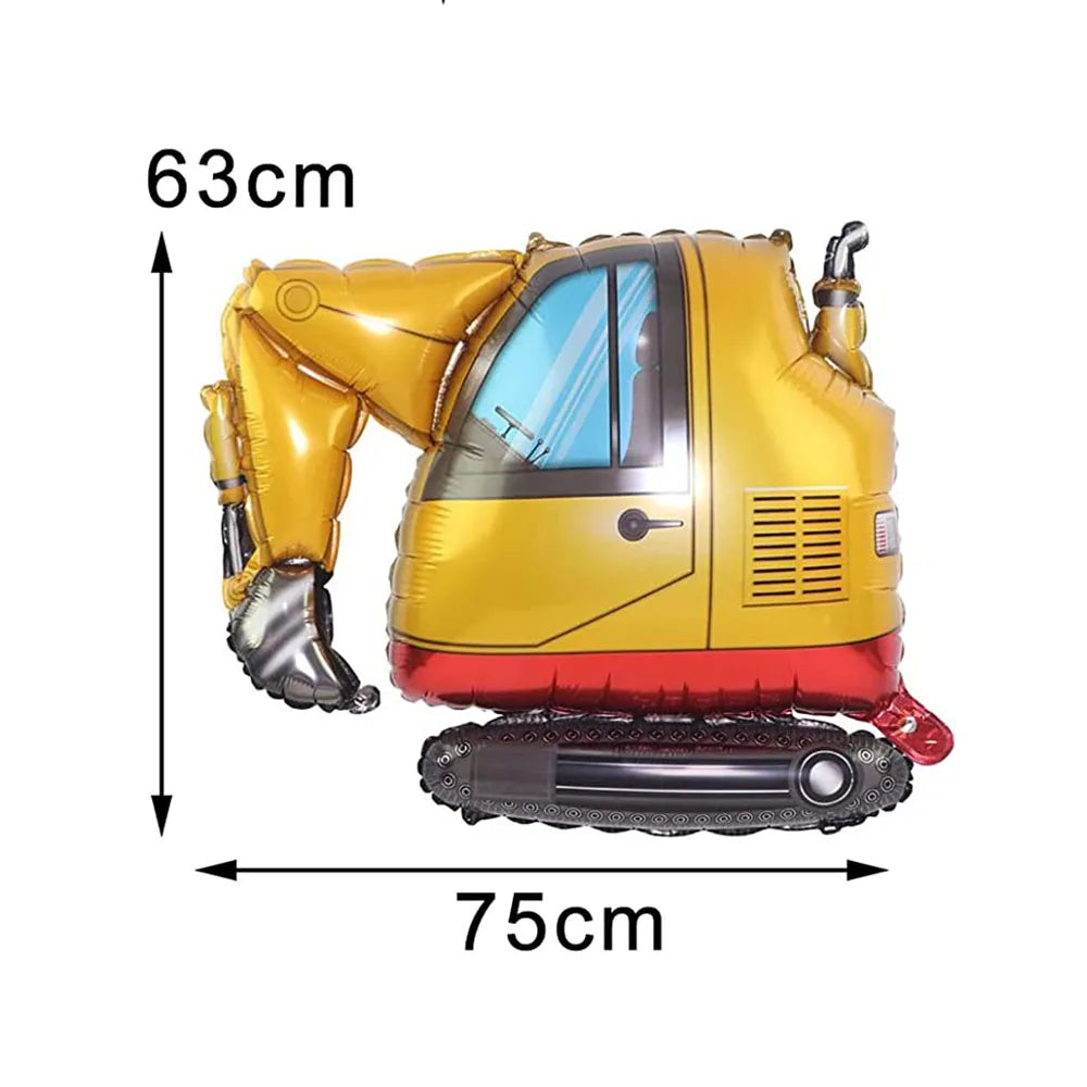 construction truck party tablecloth table runner Engineering excavator theme table cover boy construction birthday party decor