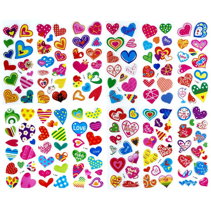 12 Sheets/Set 3D Dinosaur Stickers for Kids Toys Home Wall Decor Cartoon Sticker Scrapbooking Boys Notebook Diary Label
