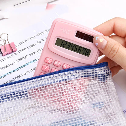 Cartoon Mini Calculator, High Appearance Level Fresh Cute and Fashionable Portable Calculator on The Palm