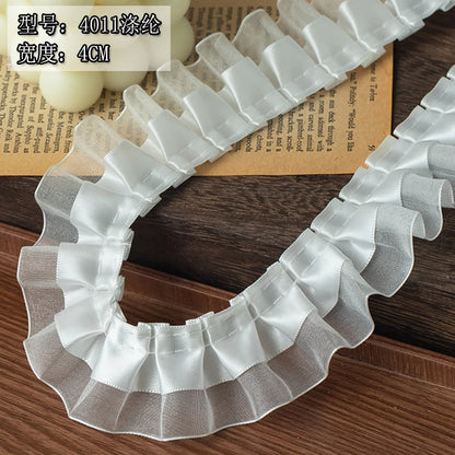 2Meters White Wedding Dresses Lace For Diy Sewing Ribbons Trimming Needlework Sewing Supplies Apparel Decor Handmade Material
