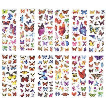 12 Sheets/Set 3D Dinosaur Stickers for Kids Toys Home Wall Decor Cartoon Sticker Scrapbooking Boys Notebook Diary Label