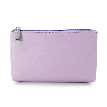 Customized Name PU Cosmetic Bag Large Capacity Three-Piece Set Women's Storage Bag Portable Lipstick Waterproof Wash Bag