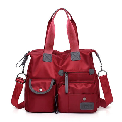 Nylon Women Shoulder Bag Fashion Handbags Waterproof Crossbody Bag Large Capacity Multifunctional Tote Travel Messenger